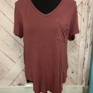 Plain soft purple pink top